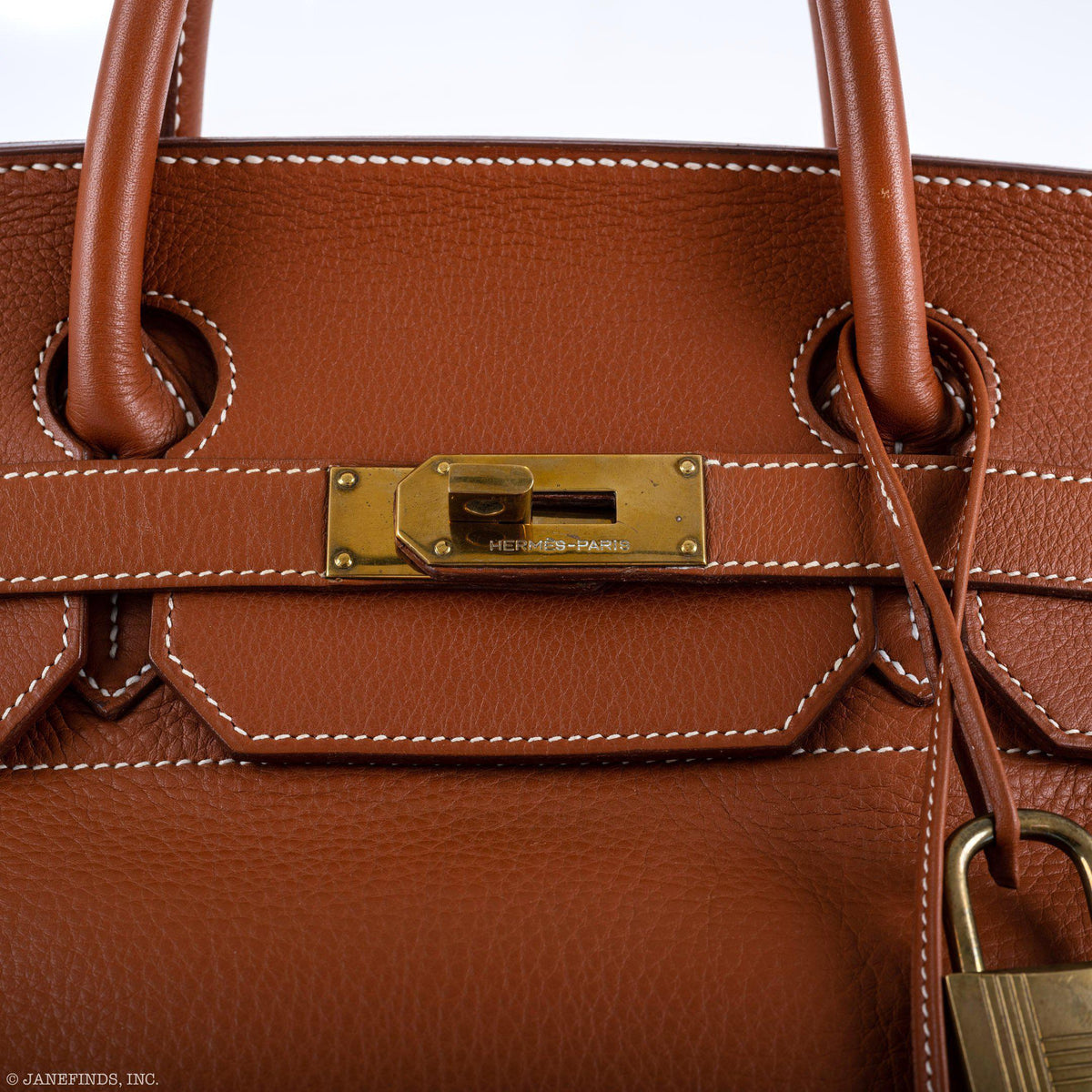 Hermes Birkin 45 HAC Etrusque Clemence Gold Hardware