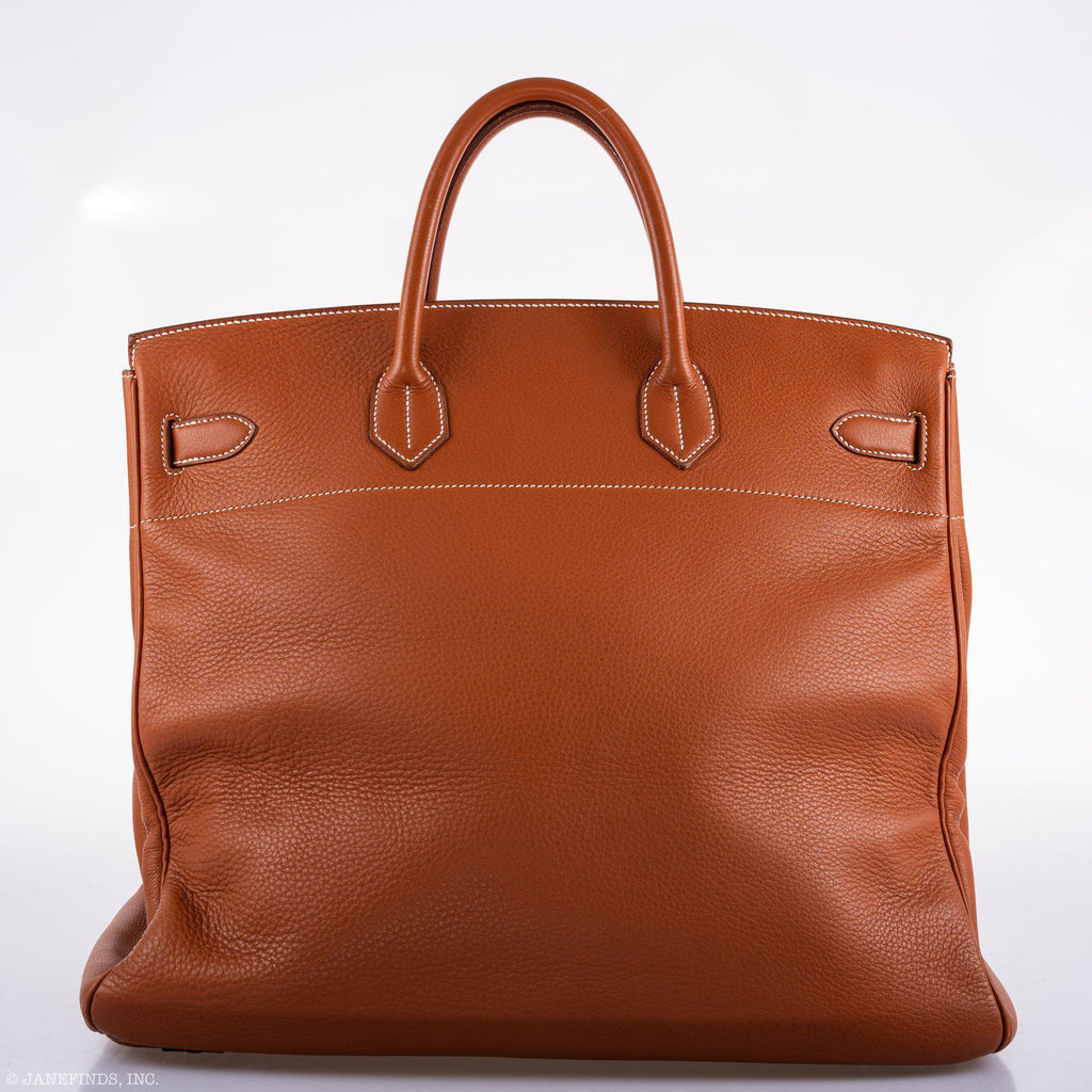 Hermes Birkin 45 HAC Etrusque Clemence Gold Hardware