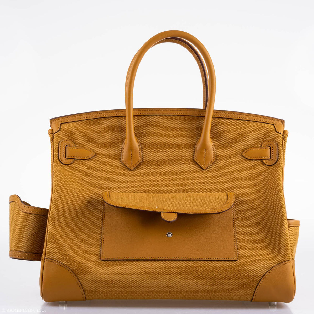 Hermes Birkin Cargo 35 Sesame Swift & Canvas Palladium Hardware