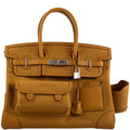 Hermes Birkin Cargo 35 Sesame Swift & Canvas Palladium Hardware