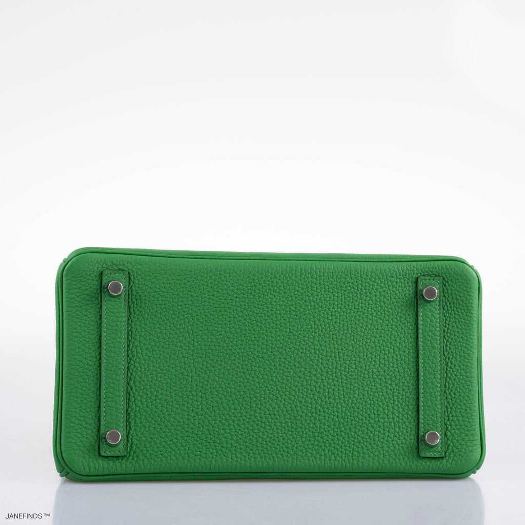 Hermes Birkin Touch 30 Bambou (Bamboo) Togo & Cactus Niloticus Crocodile Palladium Hardware