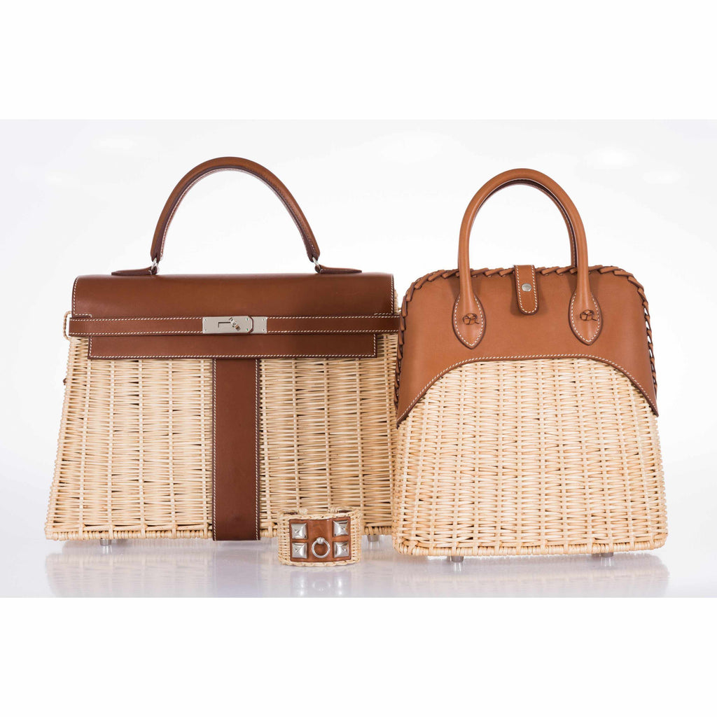 Hermes Bolide 25 Picnic Bag Barenia & Wicker