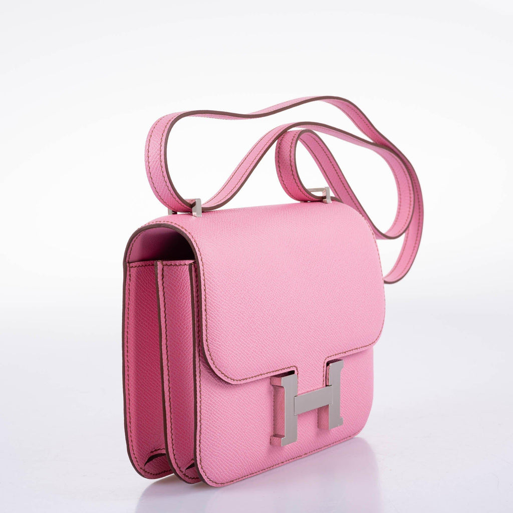 Hermes Constance 18 5P Bubblegum Pink Epsom with Palladium Hardware