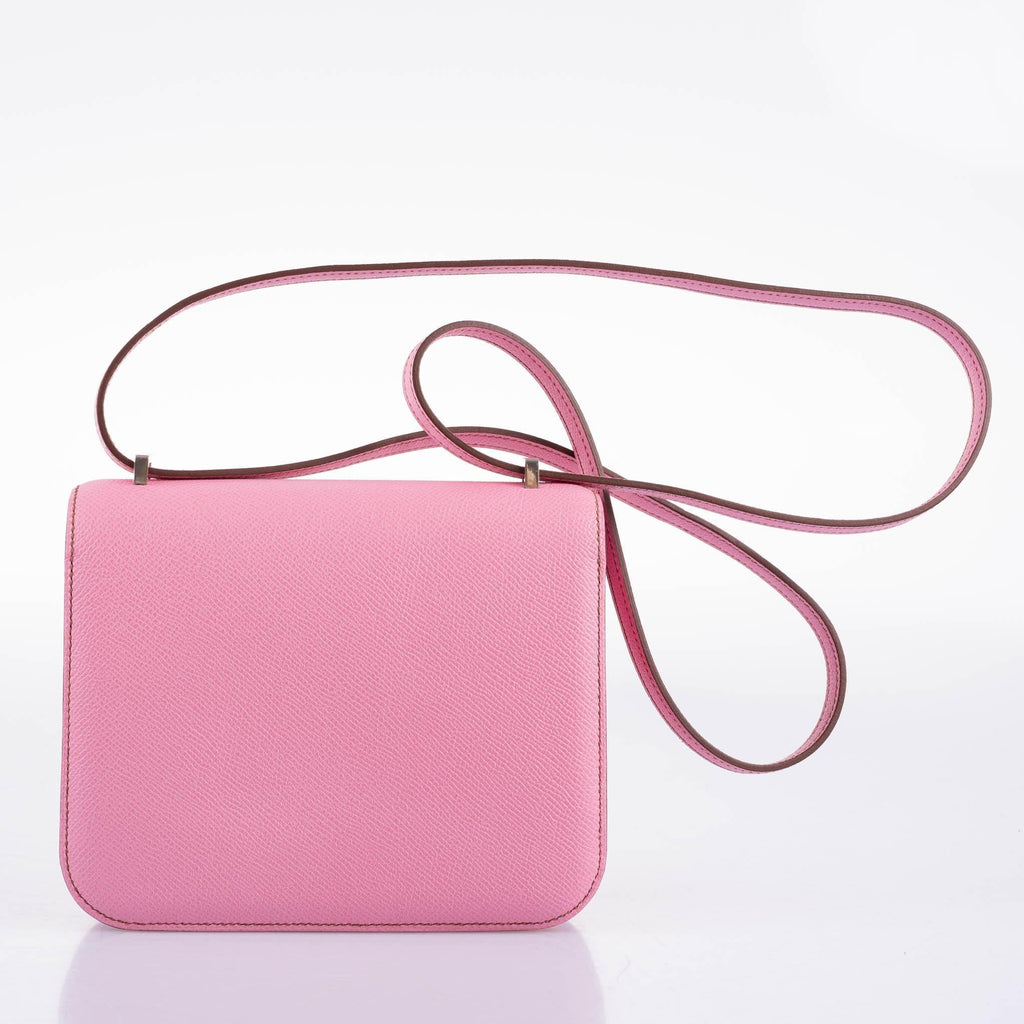 Hermes Constance 18 5P Bubblegum Pink Epsom with Palladium Hardware