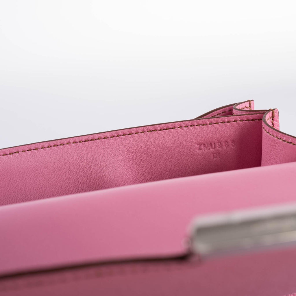 Hermes Constance 18 5P Bubblegum Pink Epsom with Palladium Hardware