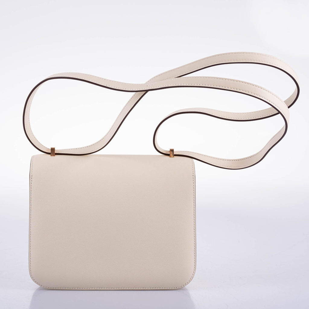 Hermes Constance 18 Nata Swift leather with Rose Gold Hardware