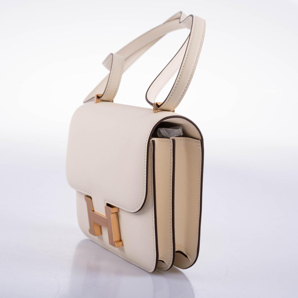 Hermes Constance 18 Nata Swift leather with Rose Gold Hardware