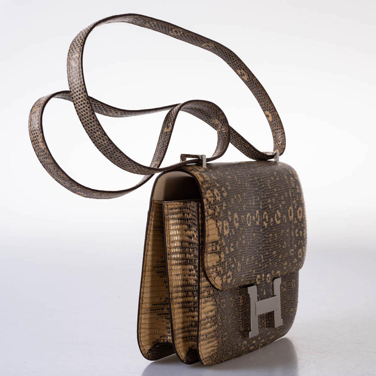 Hermes Constance 18 Ombre Salvator Lizard Palladium Hardware