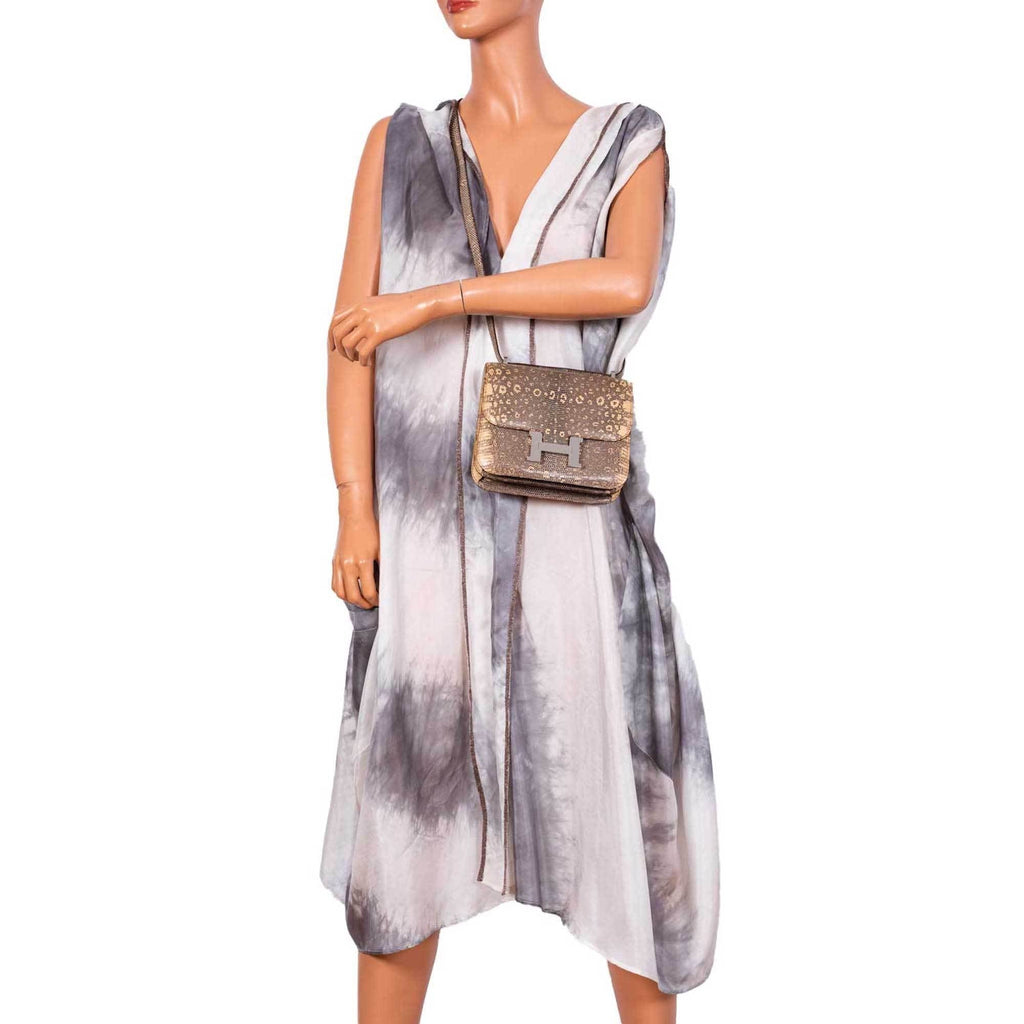 Hermes Constance 18 Ombre Salvator Lizard Palladium Hardware