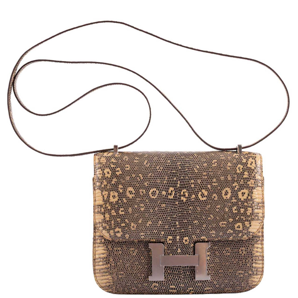 Hermes Constance 18 Ombre Salvator Lizard Palladium Hardware