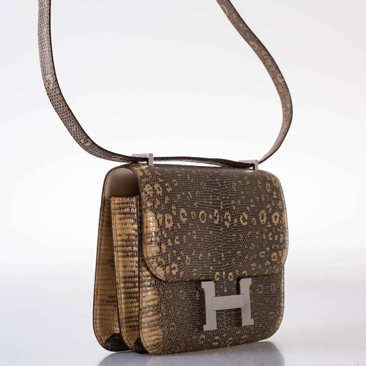 Hermes Constance 18 Ombre Salvator Lizard Palladium Hardware