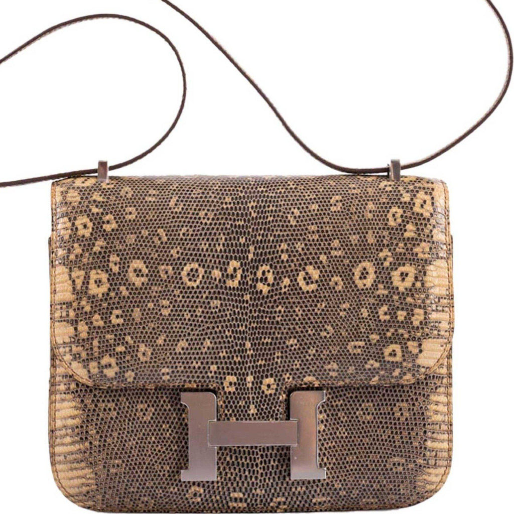 Hermes Constance 18 Ombre Salvator Lizard Palladium Hardware