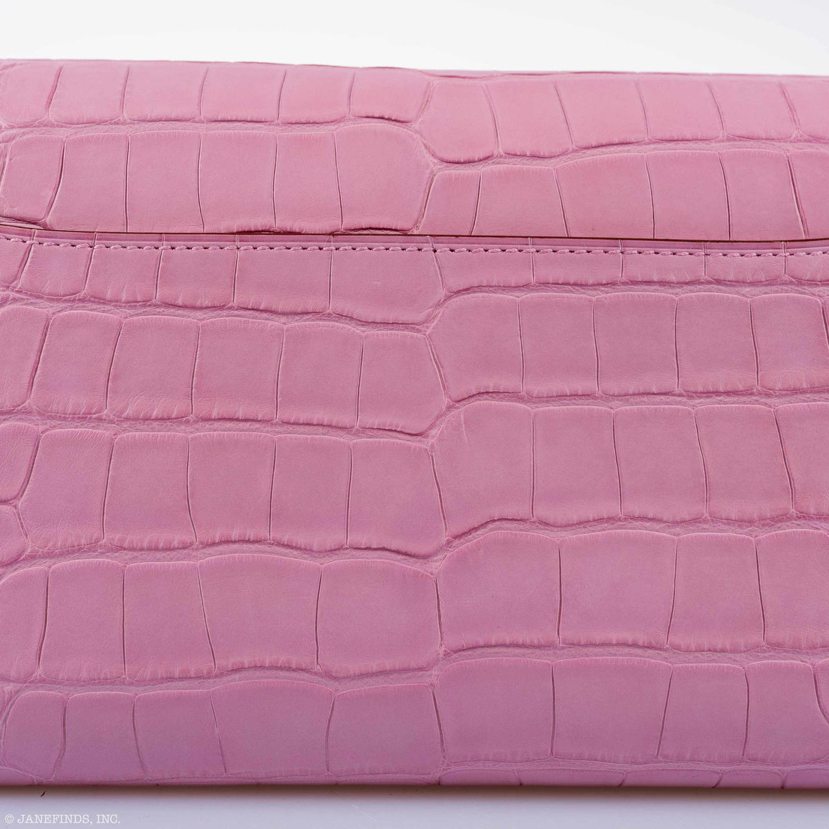 Hermes Constance Long Wallet Bubblegum Pink 5P Matte Alligator Palladium Hardware