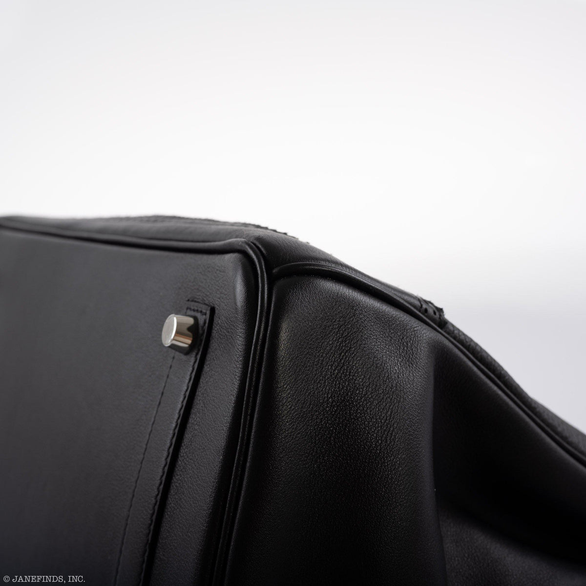 Hermes Ghillies Birkin 35 Black Togo & Evergrain with Palladium Hardware