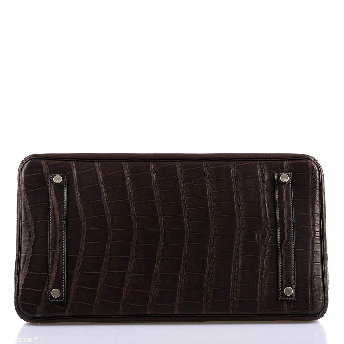Hermes Ghillies Birkin 35 Matte Ebene Alligator & Swift with Palladium Hardware