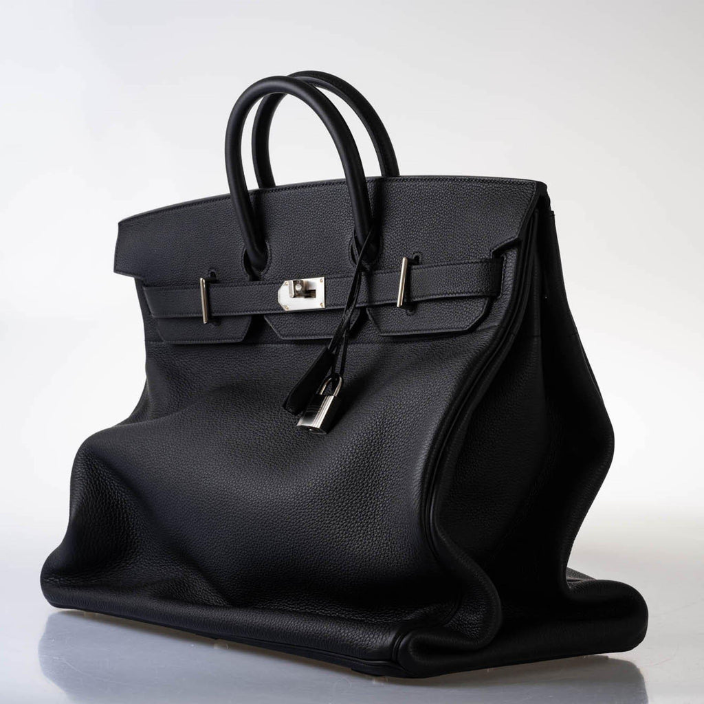 Hermes HAC Birkin 50 Voyager Black Togo leather Palladium Hardware