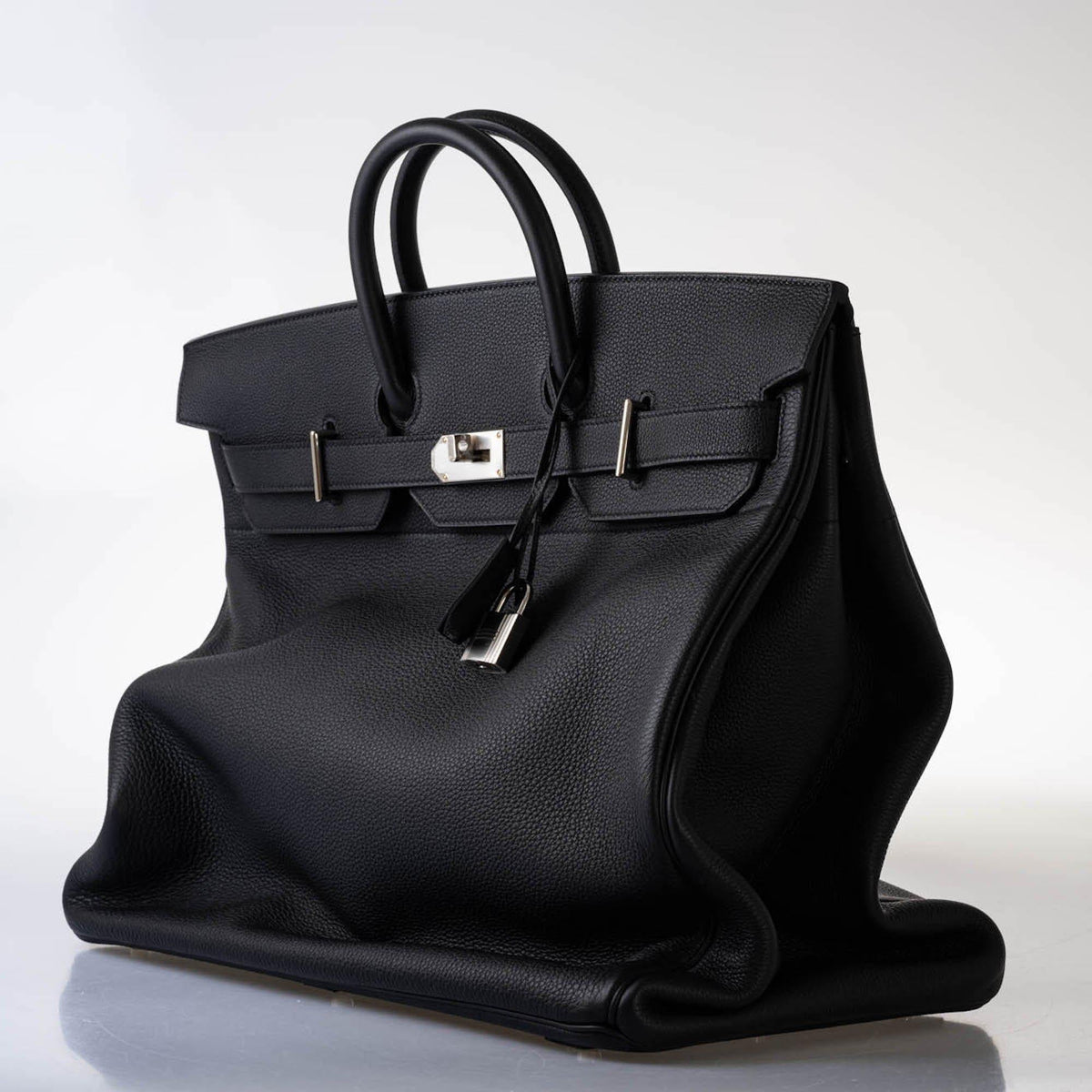 Hermes HAC Birkin 50 Voyager Black Togo leather Palladium Hardware