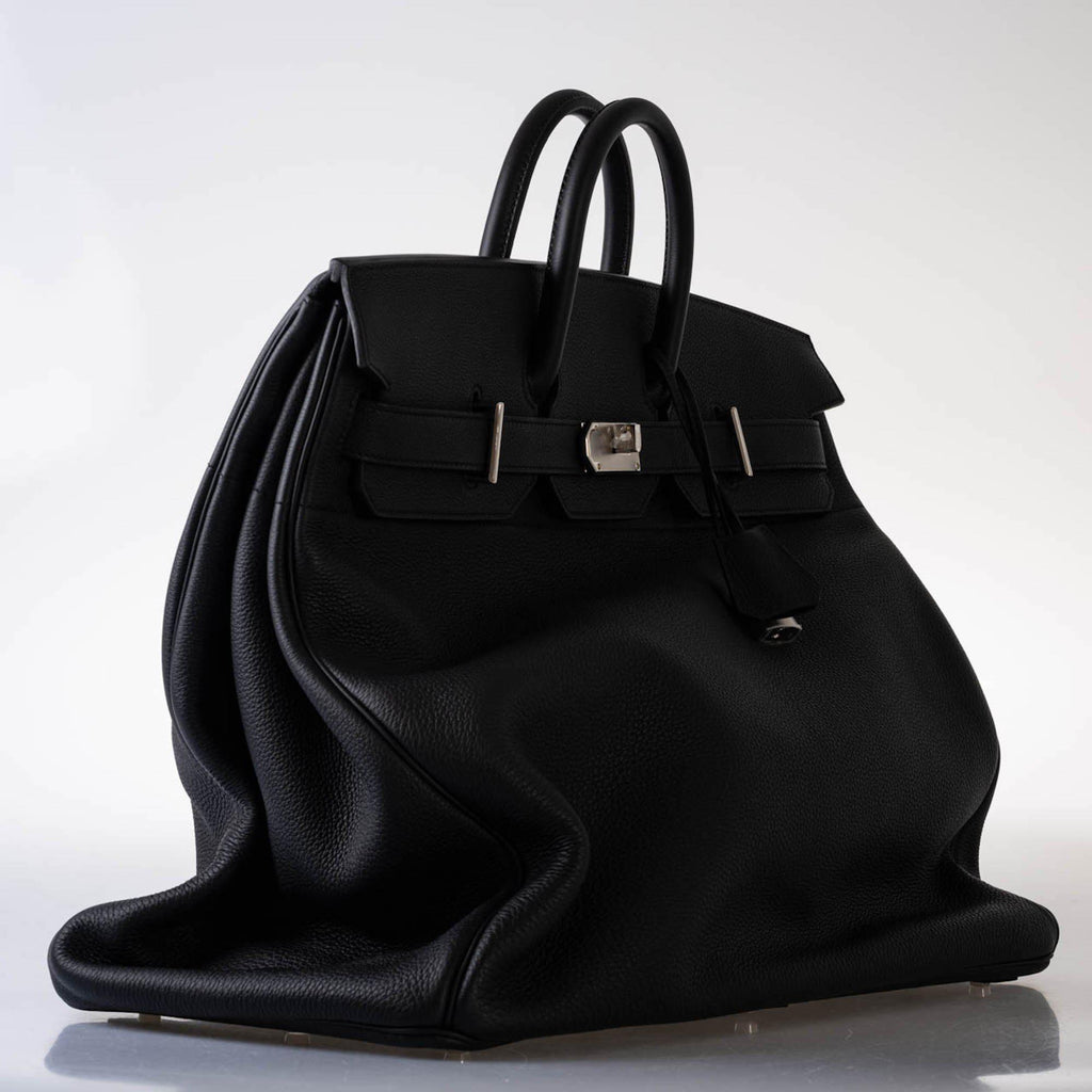 Hermes HAC Birkin 50 Voyager Black Togo leather Palladium Hardware