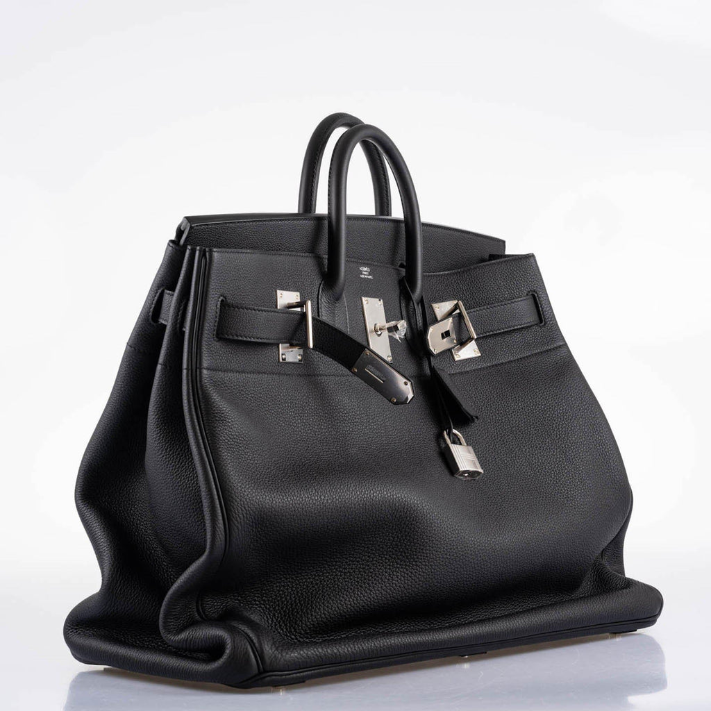 Hermes HAC Birkin 50 Voyager Black Togo leather Palladium Hardware