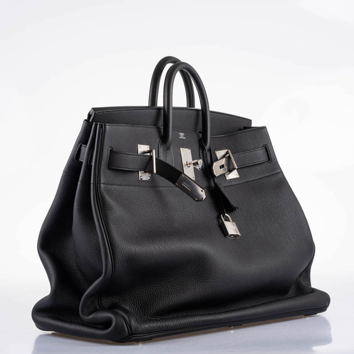Hermes HAC Birkin 50 Voyager Black Togo leather Palladium Hardware