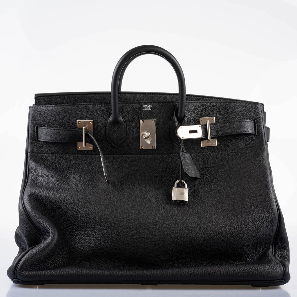 Hermes HAC Birkin 50 Voyager Black Togo leather Palladium Hardware