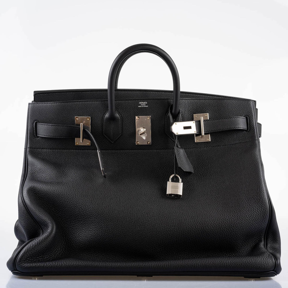 Hermes HAC Birkin 50 Voyager Black Togo leather Palladium Hardware