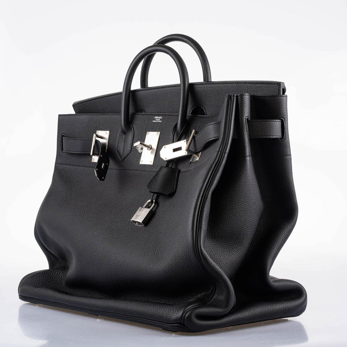 Hermes HAC Birkin 50 Voyager Black Togo leather Palladium Hardware