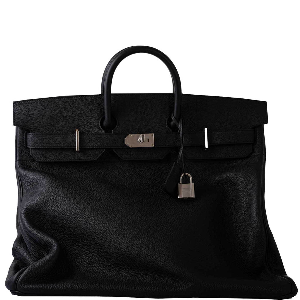 Hermes HAC Birkin 50 Voyager Black Togo leather Palladium Hardware