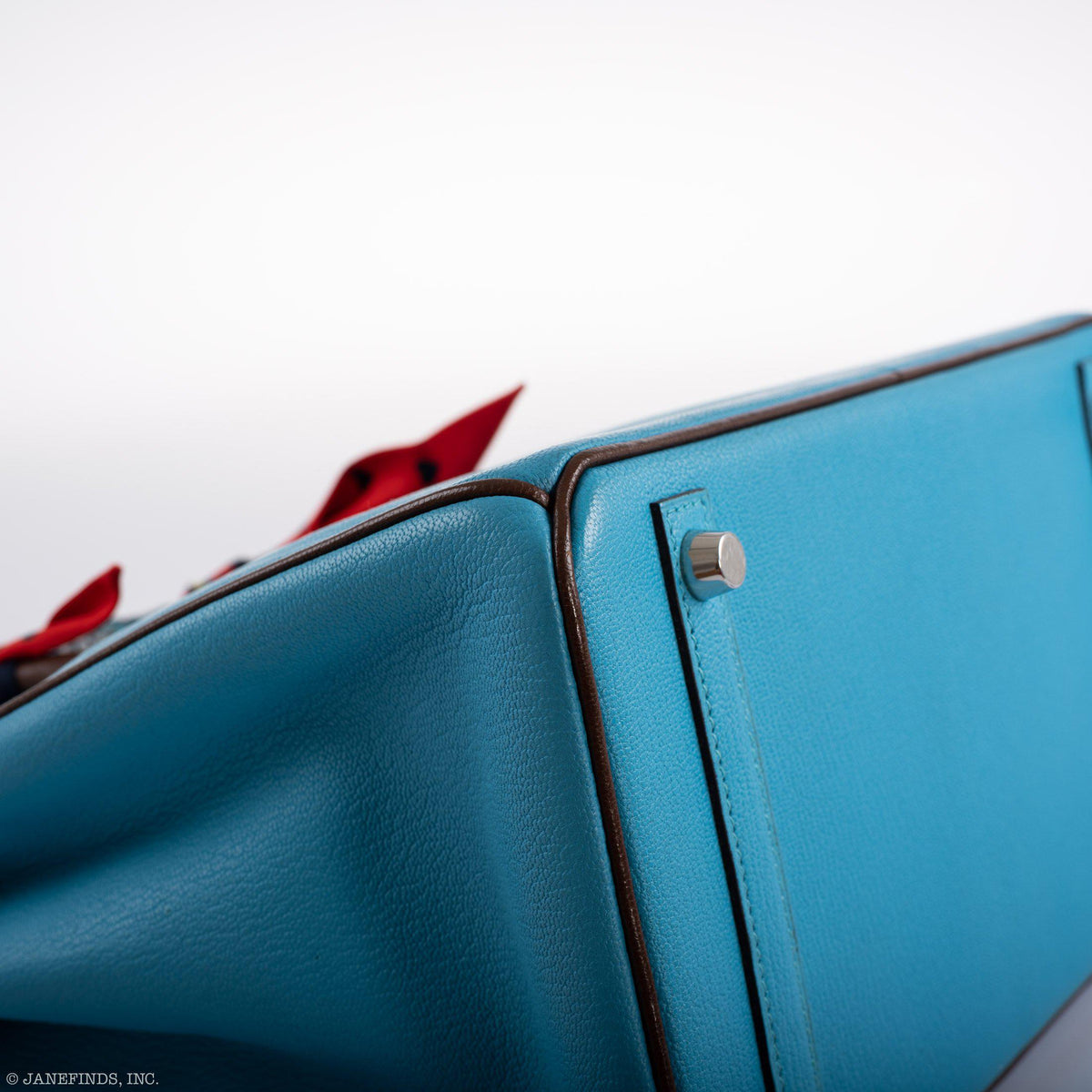 Hermes HSS Birkin 30 Blue Aztec & Havane Chevre with Palladium Hardware