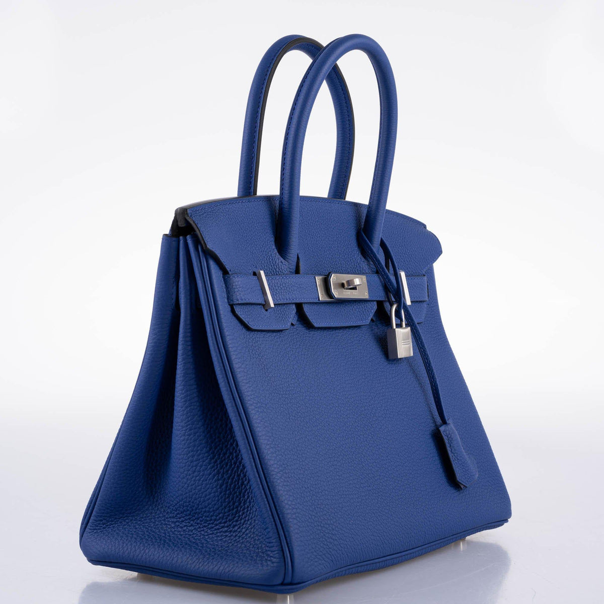 Hermes HSS Birkin 30 Blue Electric Togo with Brushed Palladium Hardware