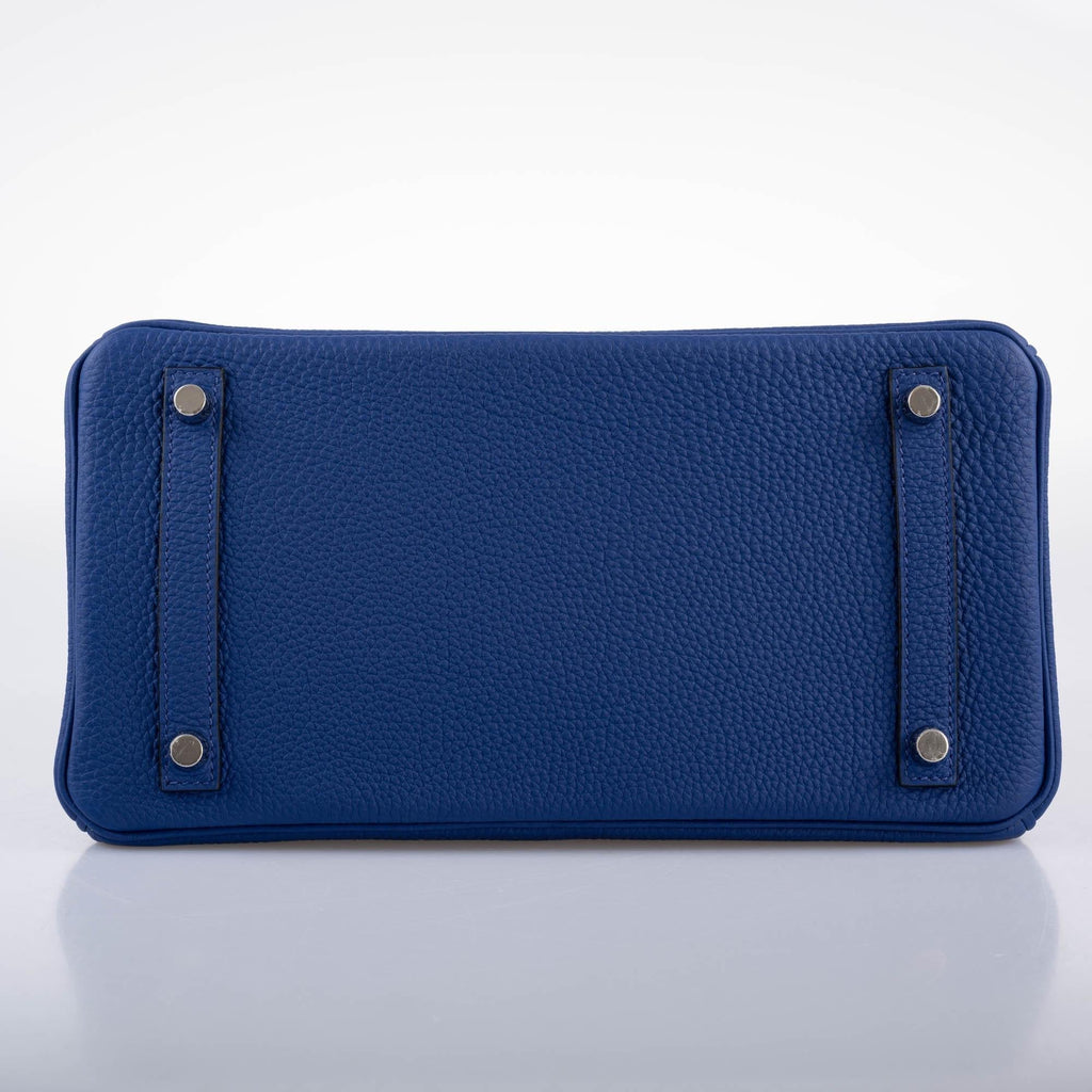Hermes HSS Birkin 30 Blue Electric Togo with Brushed Palladium Hardware