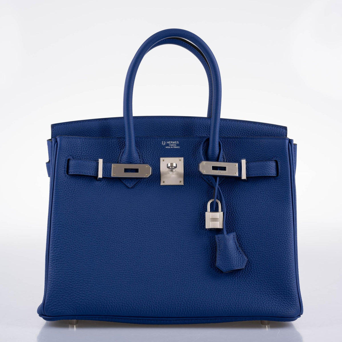 Hermes HSS Birkin 30 Blue Electric Togo with Brushed Palladium Hardware