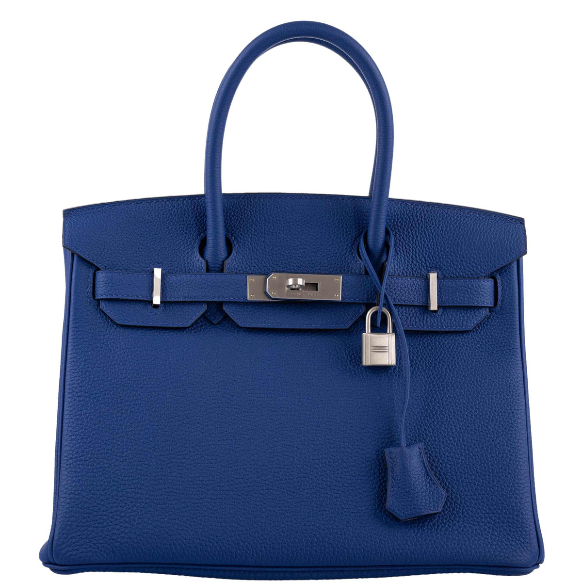 Hermes HSS Birkin 30 Blue Electric Togo with Brushed Palladium Hardware