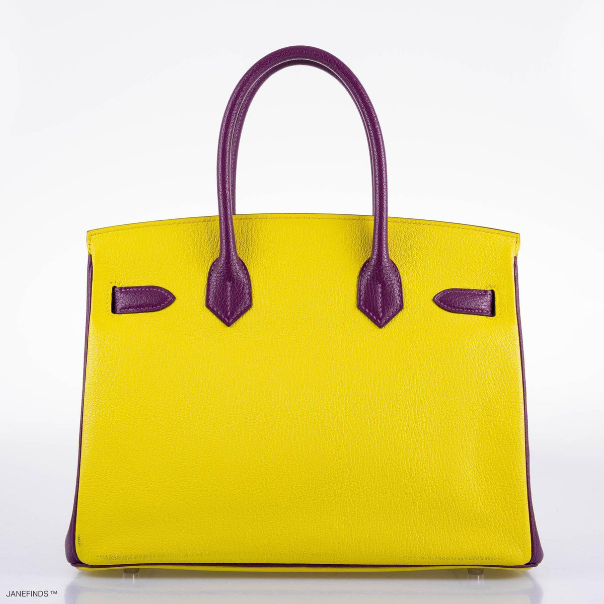 Hermes HSS Birkin 30 Lime & Anemone Chevre leather Gold Hardware