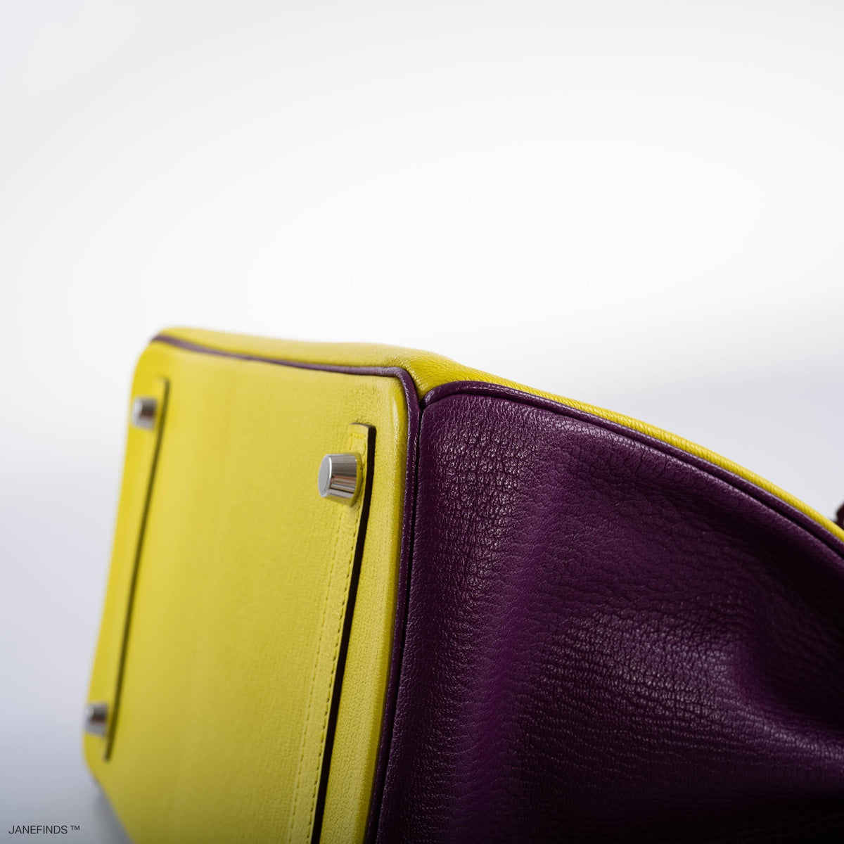 Hermes HSS Birkin 30 Lime & Anemone Chevre leather Gold Hardware