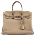 Hermes HSS Birkin 35 Parchemin & Etoupe Epsom with Palladium Hardware