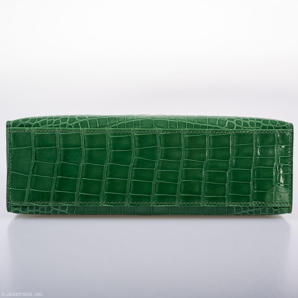 Hermes JPG Kelly Pochette Cactus Alligator with Gold Hardware