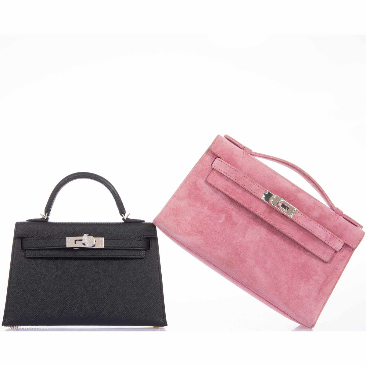 Hermes Kelly 20 Mini II Sellier Black Epsom Palladium Hardware