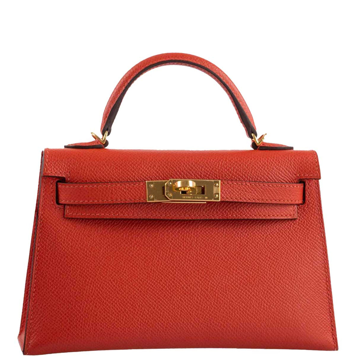 Hermes Kelly 20 Mini II Sellier Capucine Epsom leather Gold Hardwar
