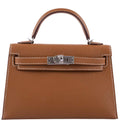 Hermes Kelly 20 Mini II Sellier Gold Epsom Leather Palladium Hardware