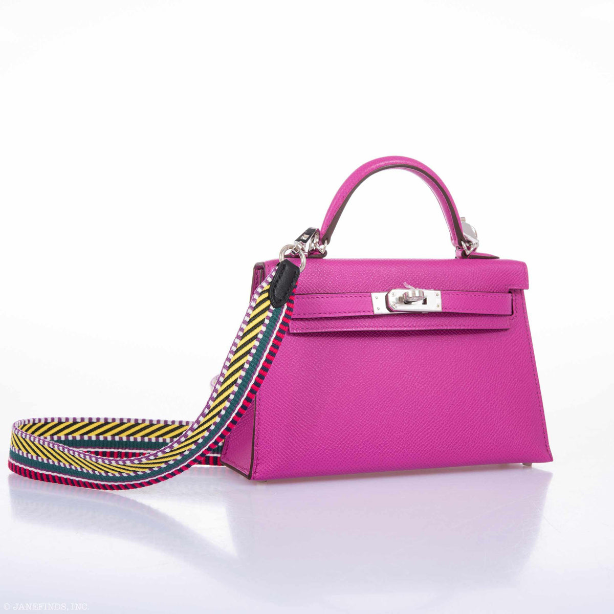 Hermes Kelly 20 Mini II Sellier Magnolia Epsom leather Palladium Hardware