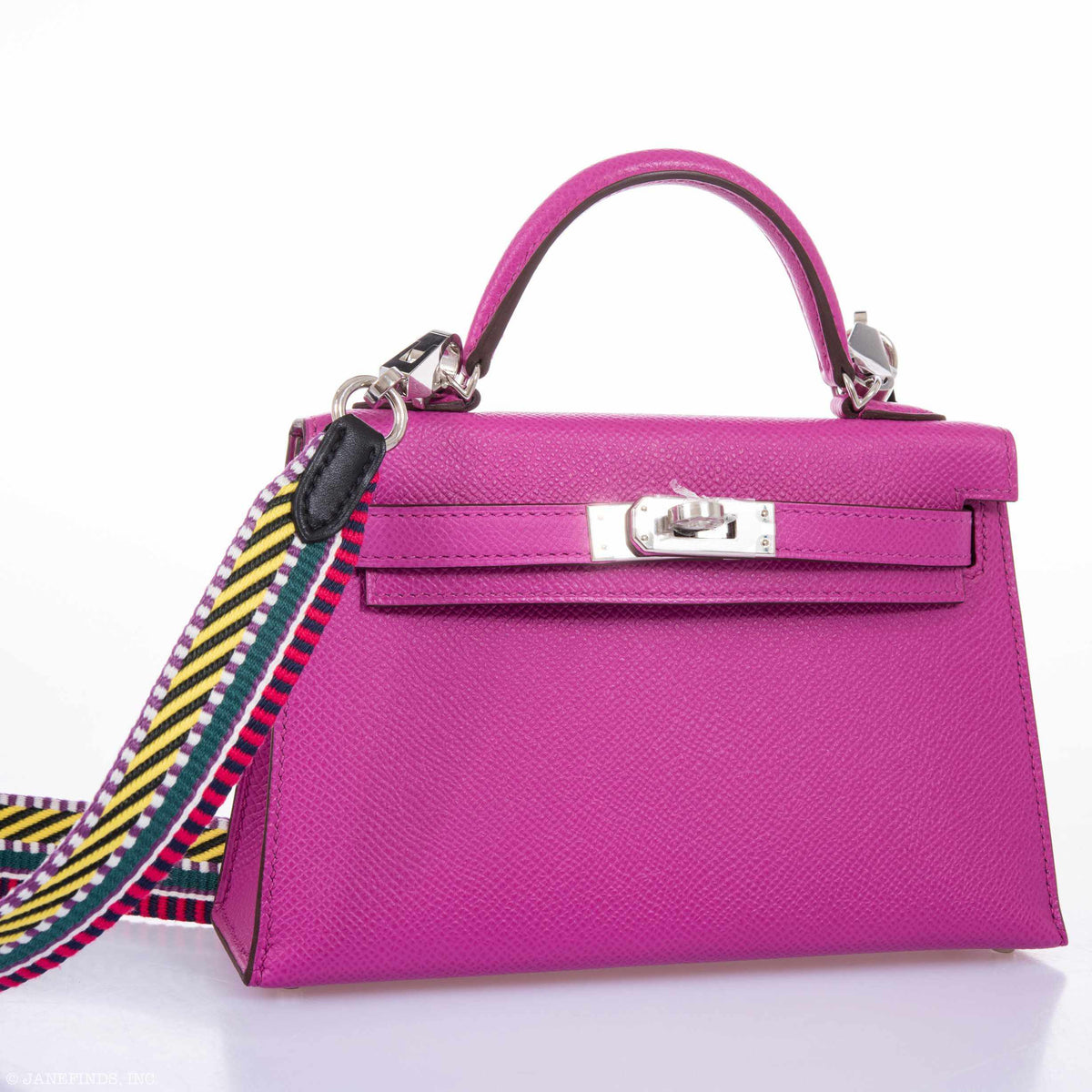 Hermes Kelly 20 Mini II Sellier Magnolia Epsom leather Palladium Hardware
