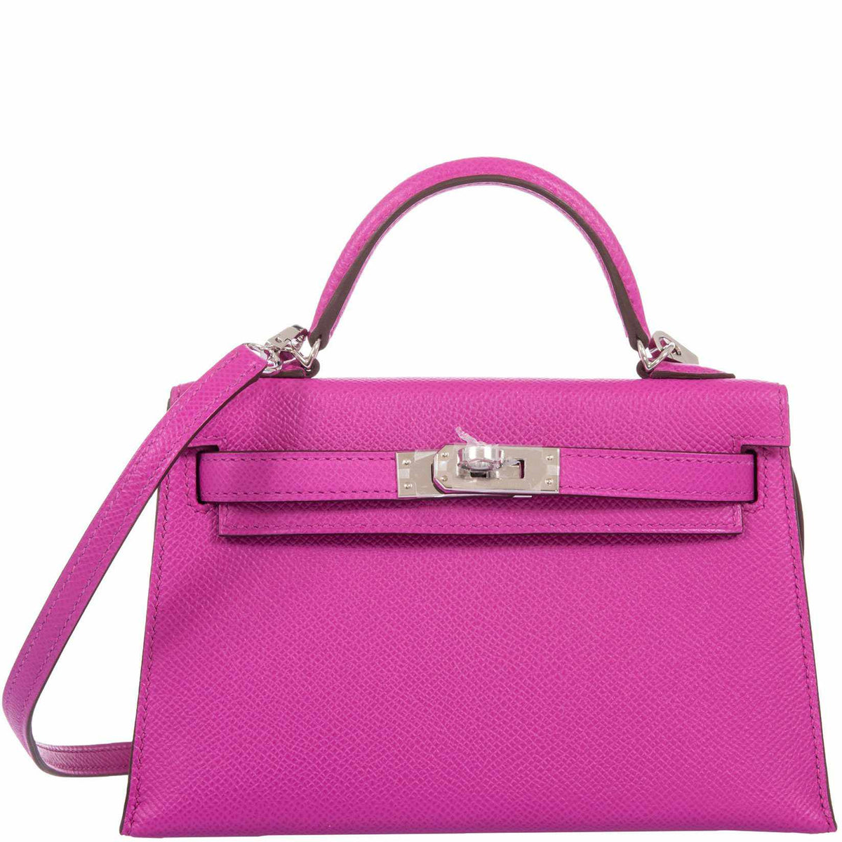 Hermes Kelly 20 Mini II Sellier Magnolia Epsom leather Palladium Hardware