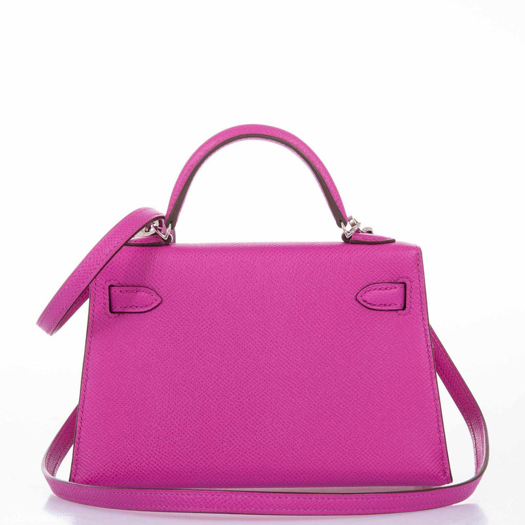 Hermes Kelly 20 Mini II Sellier Magnolia Epsom leather Palladium Hardware
