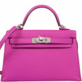 Hermes Kelly 20 Mini II Sellier Magnolia Epsom leather Palladium Hardware