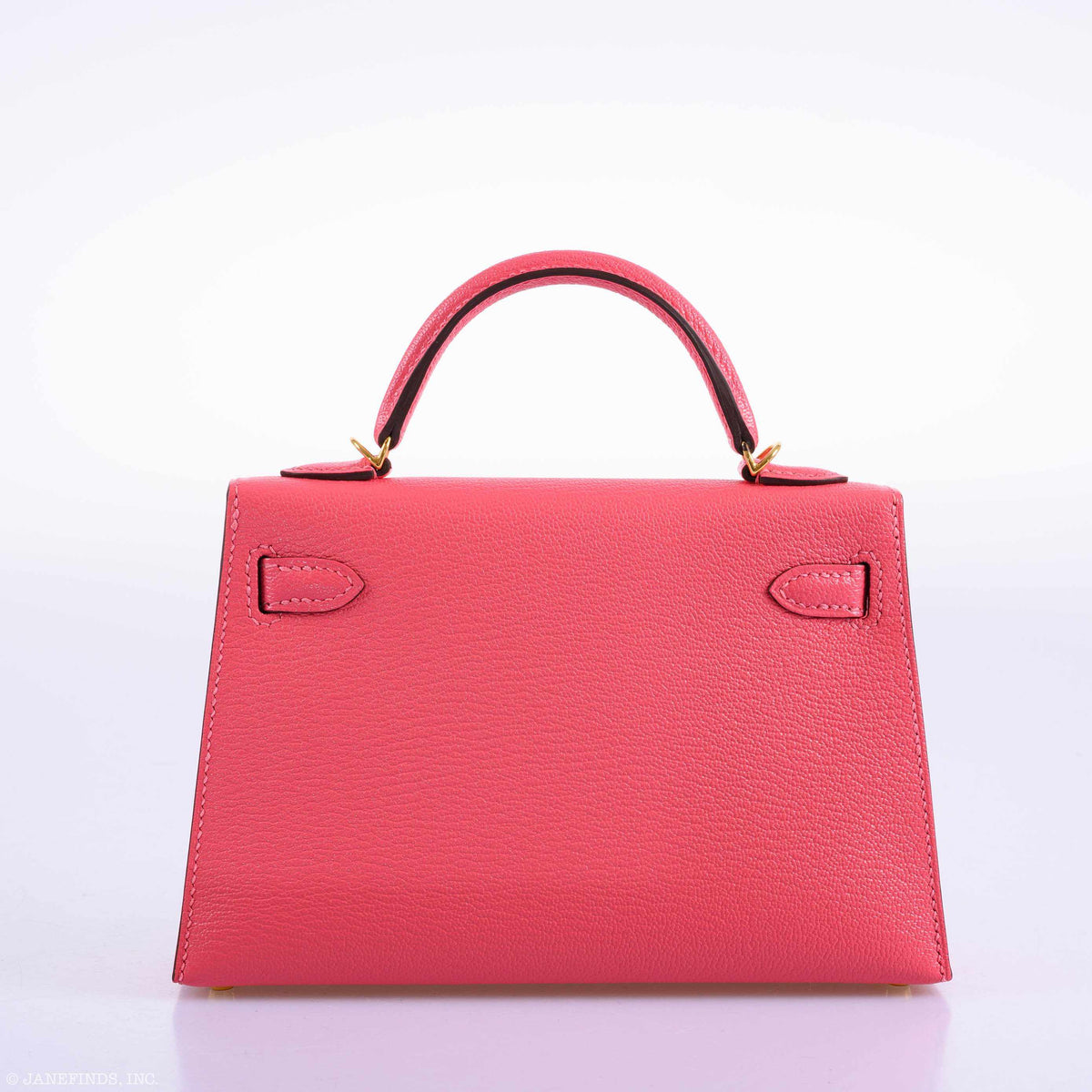 Hermes Kelly 20 Mini II Sellier Rose Lipstick Chevre leather Gold Hardware