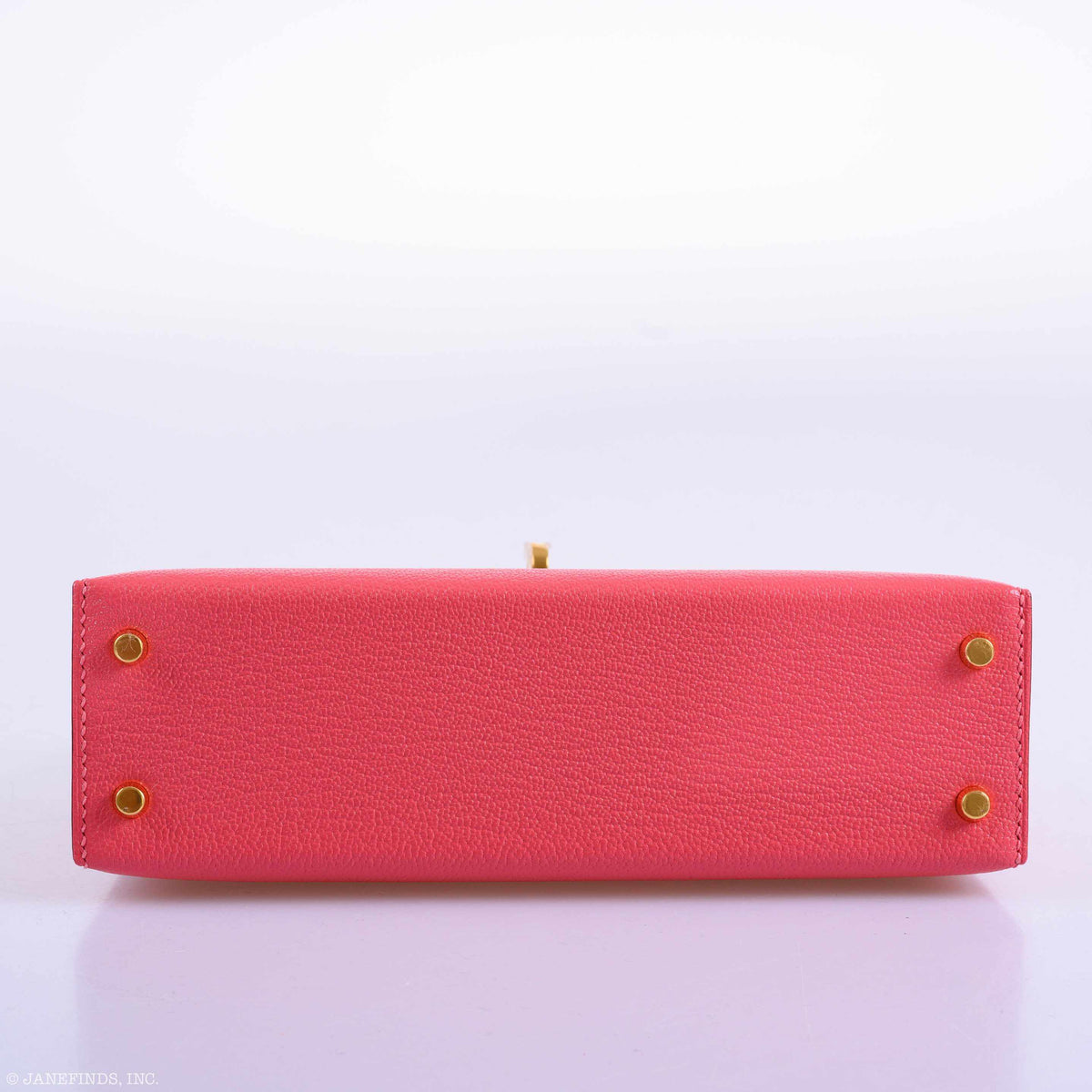 Hermes Kelly 20 Mini II Sellier Rose Lipstick Chevre leather Gold Hardware