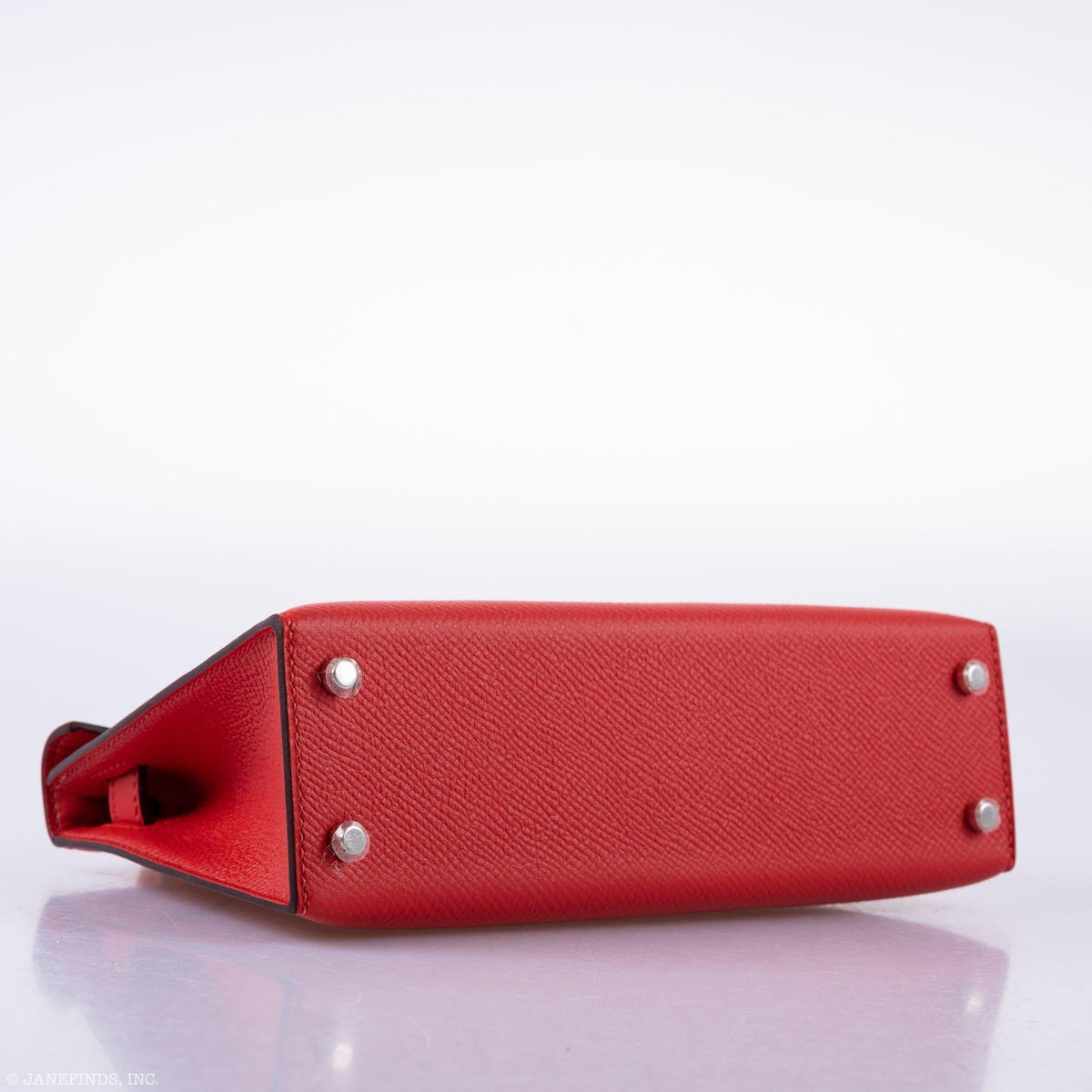 Hermes Kelly 20 Mini II Sellier Rouge Tomate Epsom Palladium Hardware