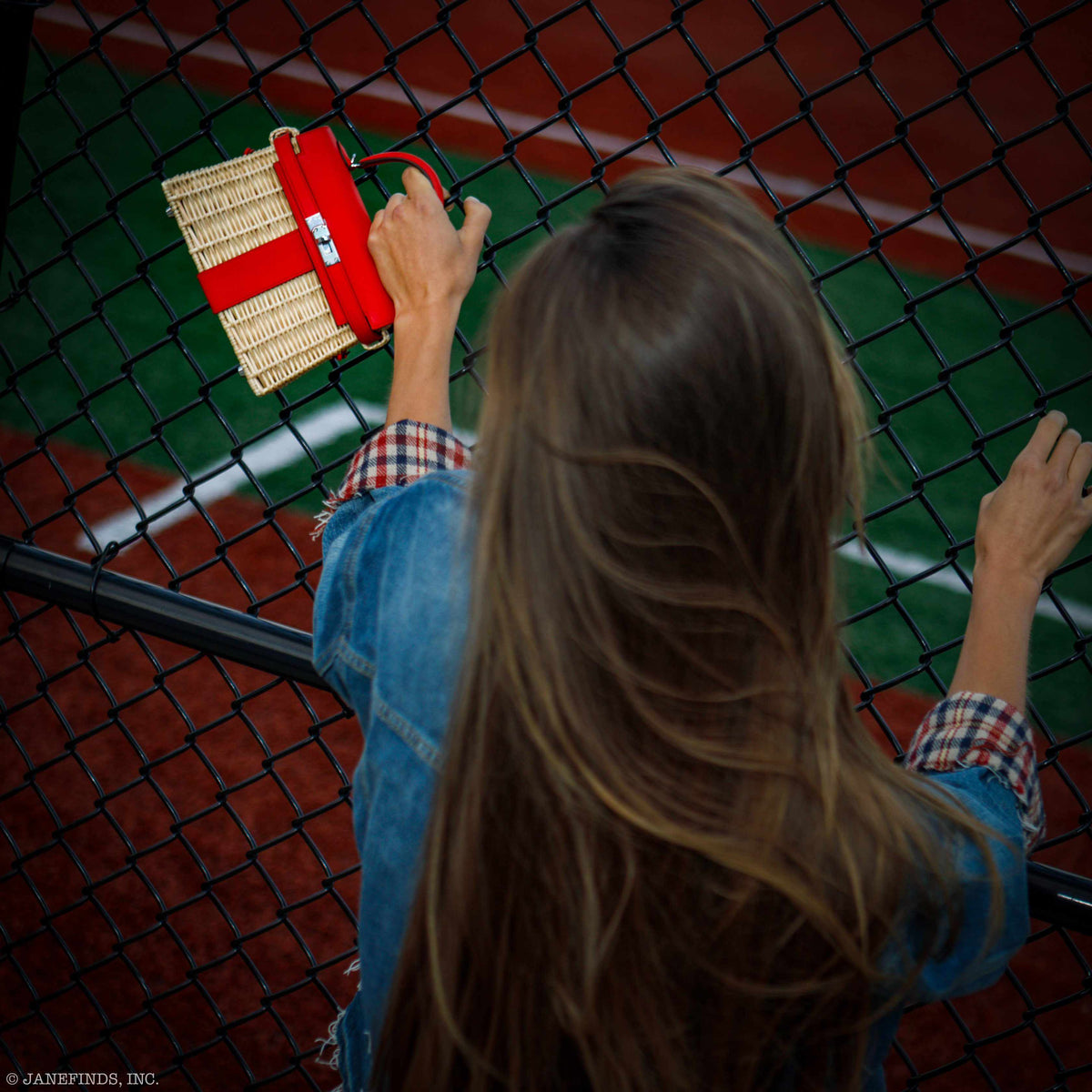 Hermes Kelly 20 Mini Picnic Rouge De Coeur, Swift & Osier Wicker Palladium Hardware