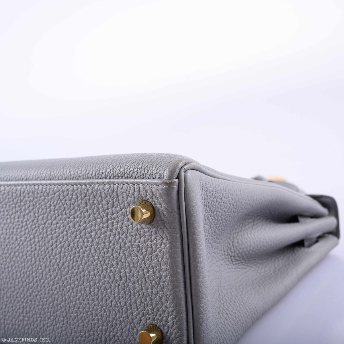 Hermes Kelly 25 Retourne Blue Glacier Togo Gold Hardware